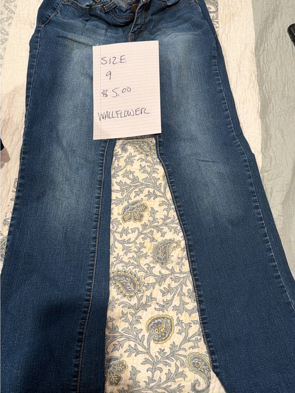 Wallflower Women's Dark Blue Flare Jeans